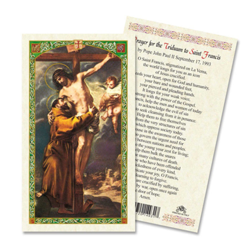 ST FRANCIS W/CROSS PRAYER TO TRIDUUM