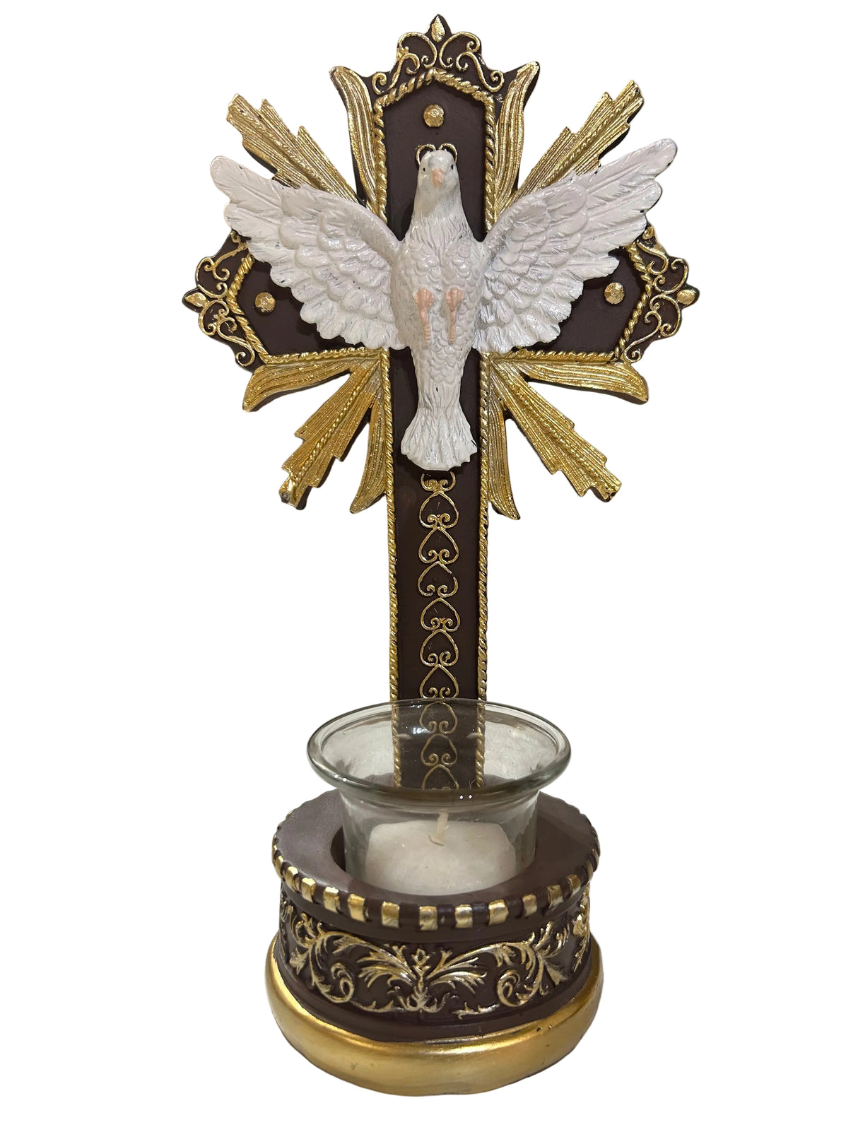 Holy Spirit Candle Holder 9" B-5