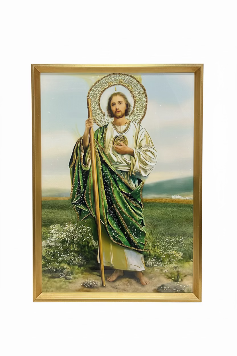 Bedazzled St Jude Frame 18" x 25"