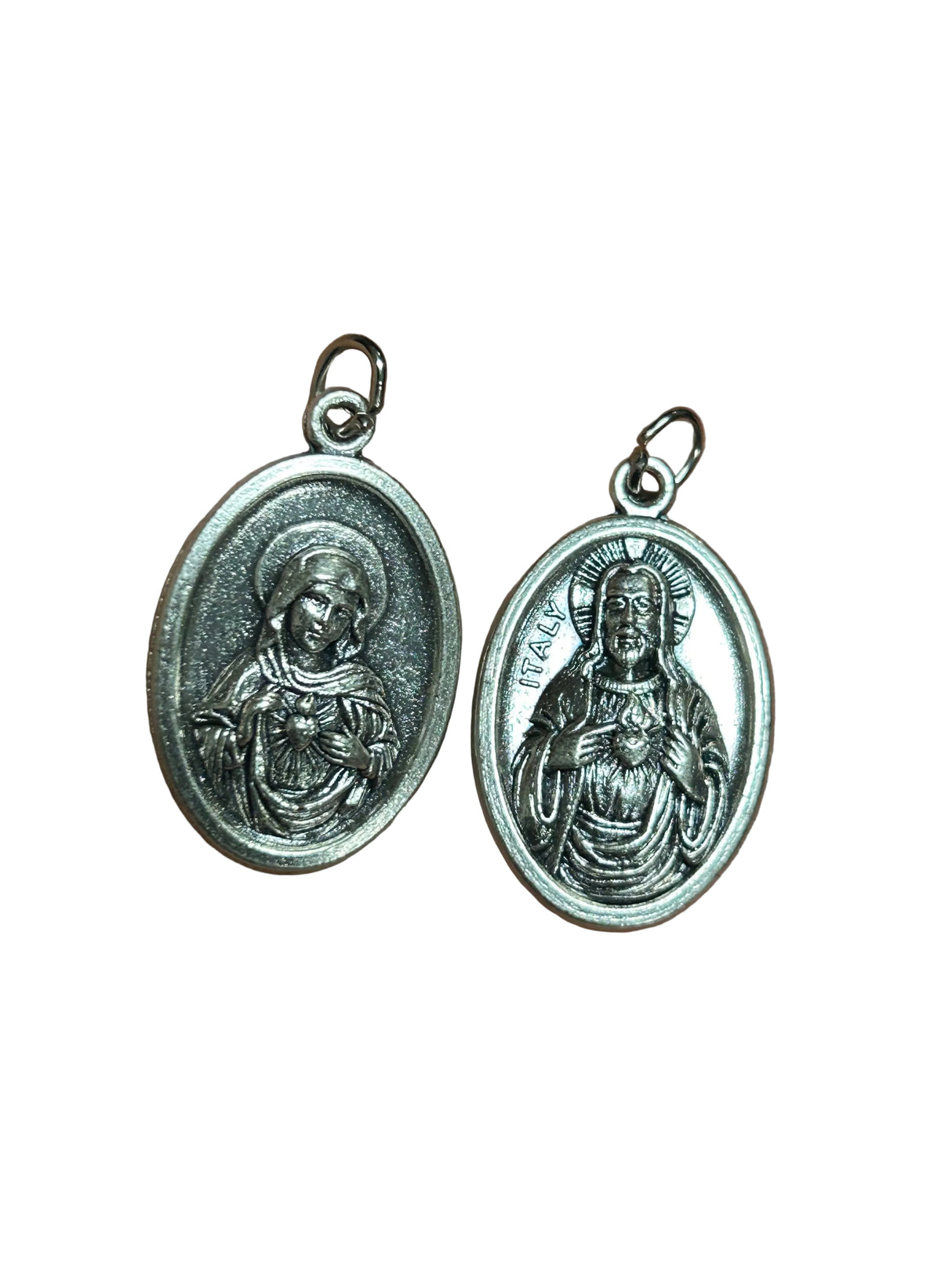 OXY MEDAL HEART OF JESUS & IMMAC HEART OF MARY