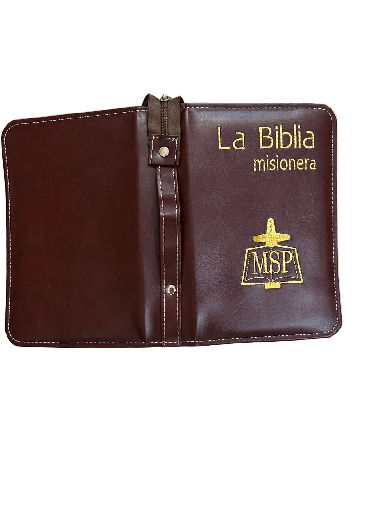 "La Biblia Misionera" Forro Liso Bordada