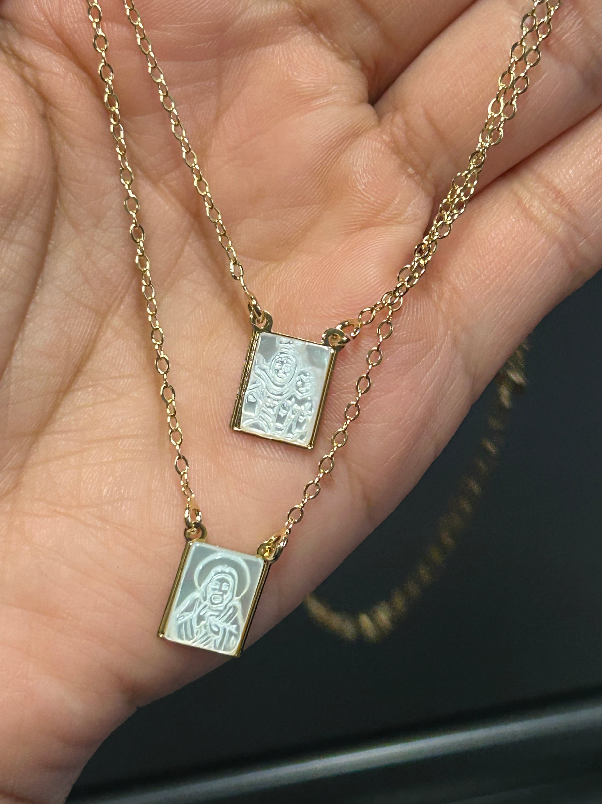 Gold Plated Necklace Sacred Heart