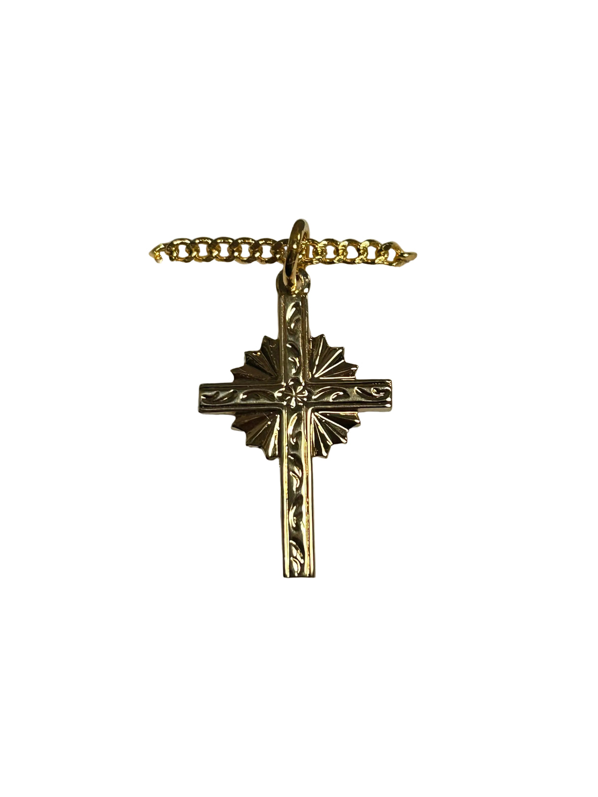16kt Gold Over Sterling Silver Medium Starburst