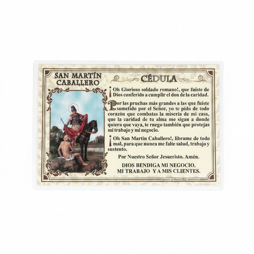 Cedula de San Martin Caballero