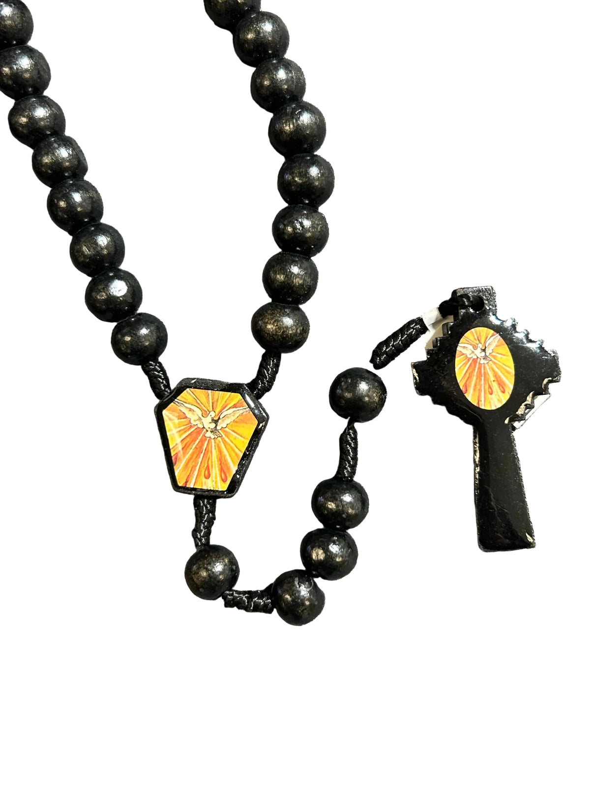 Holy Spirit Wood Rosary
