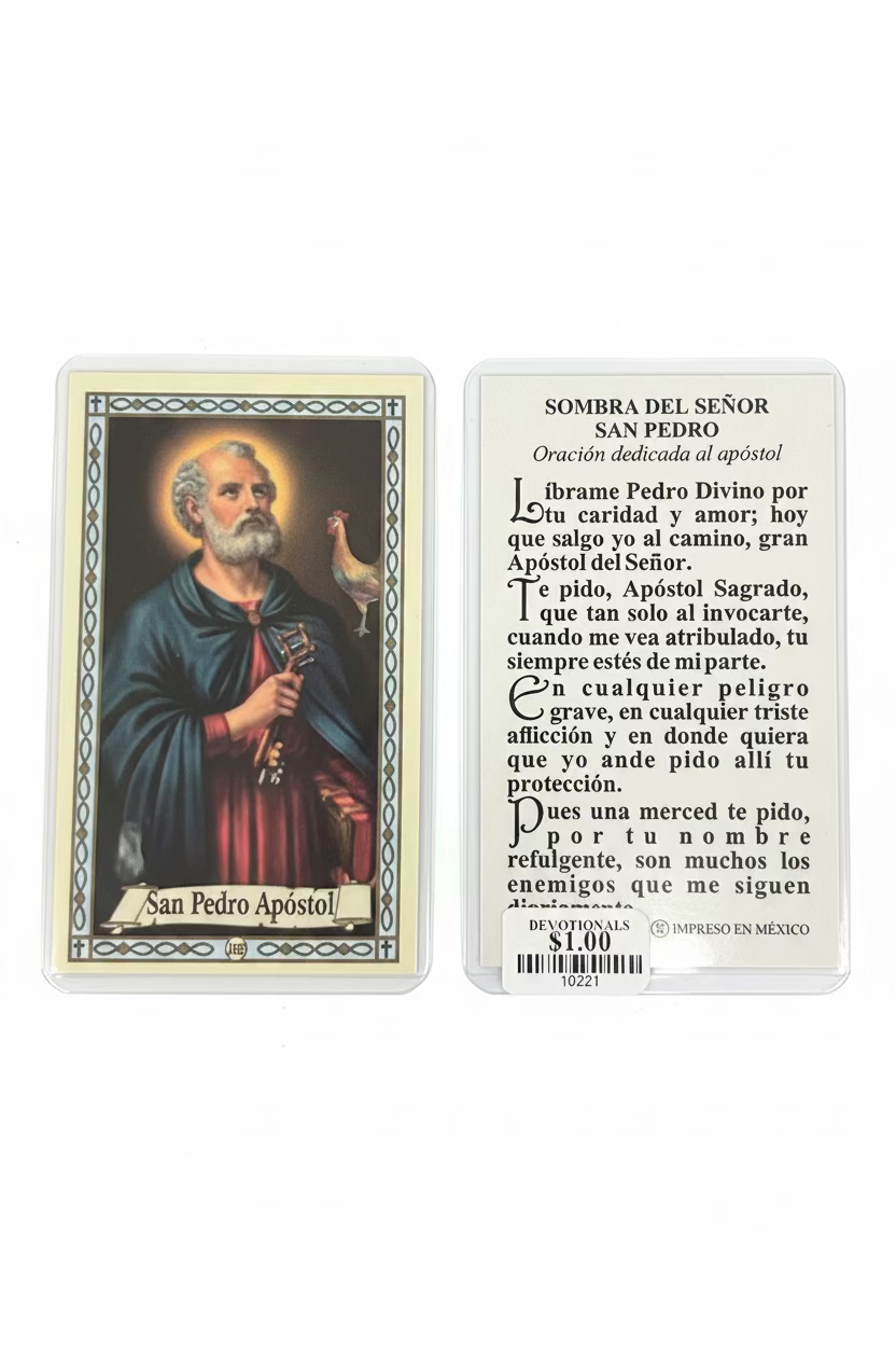 ORACION SAN PEDRO APOSTOL- Plastificado