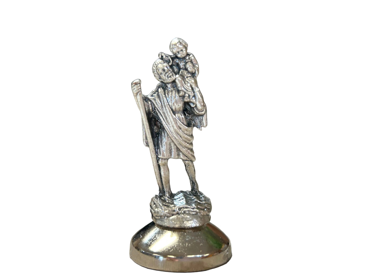 2"ST. CHRISTOPHER METAL CAR MAGNET