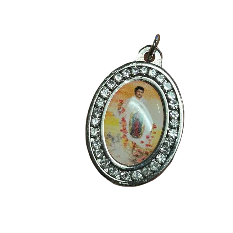1.25" MEDAL W/OL GUADALUPE & JUAN DIEGO