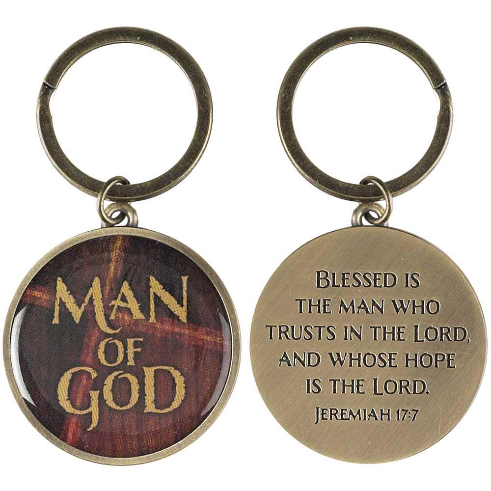 MAN OF GOD JEREMIAH 17:7 KEYRING