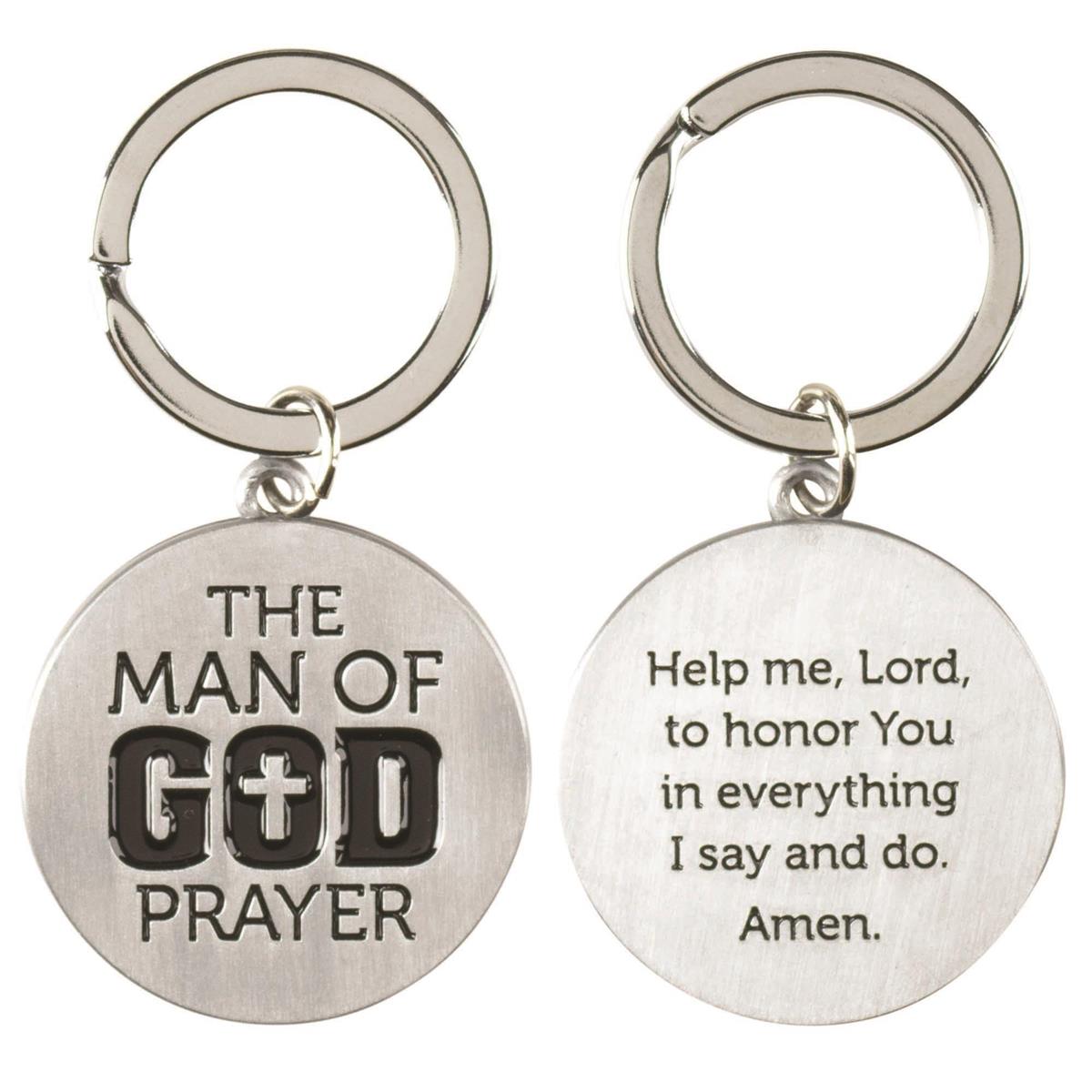 KEYRING MAN OF GOD ZINC AL
