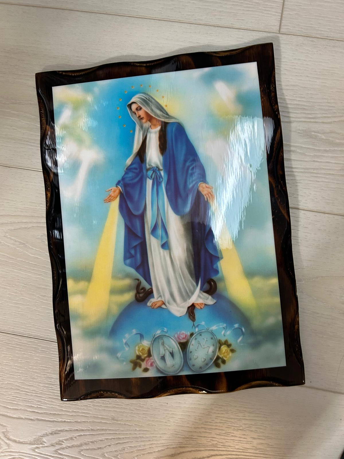 Our Lady of Grace Gold Frame Glossy (13 X 18)