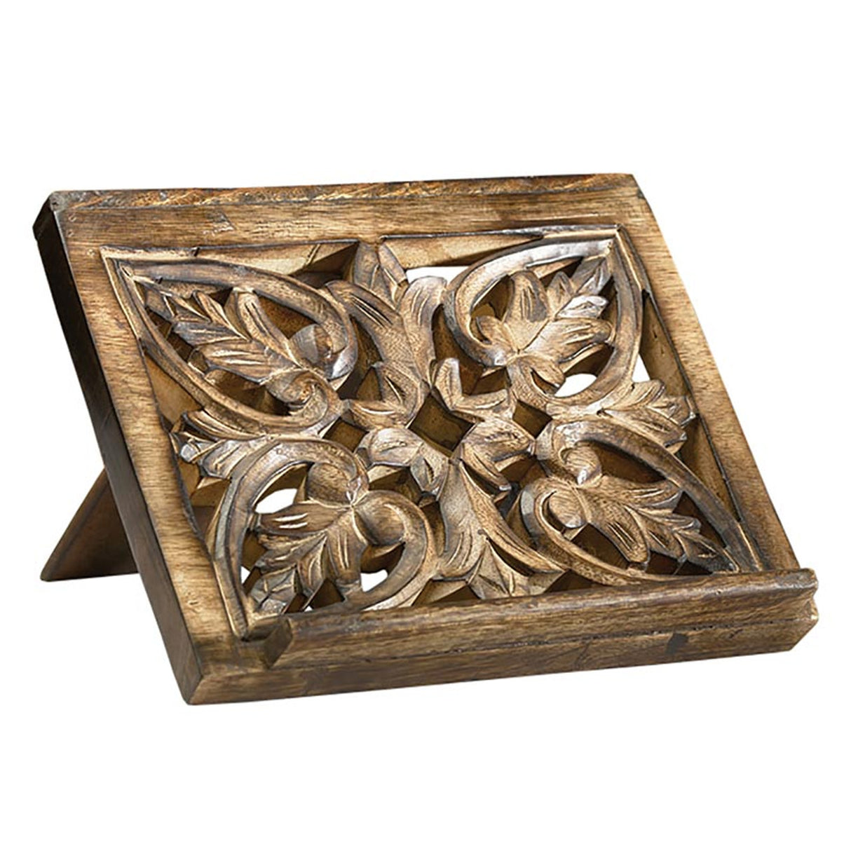 Ornate Wood Carved Bible/Missal Stand A6-R