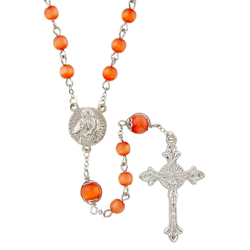 Wire Wrapped Rosary - Sacred Heart