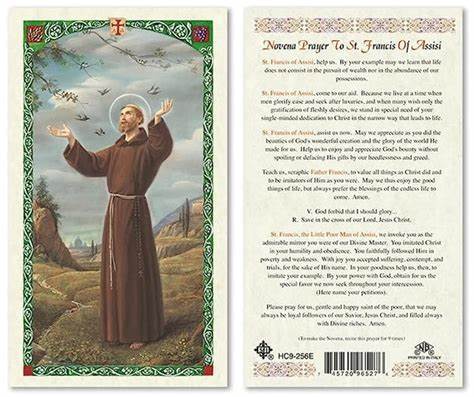 Novena Prayer to St Francis Of Assisi