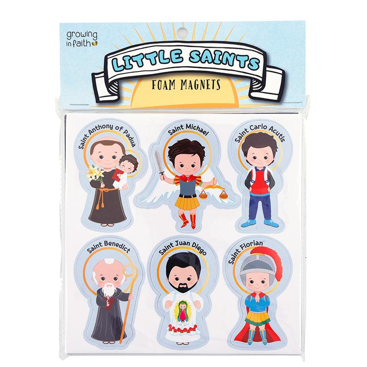 Saints for Boys Foam Magnets