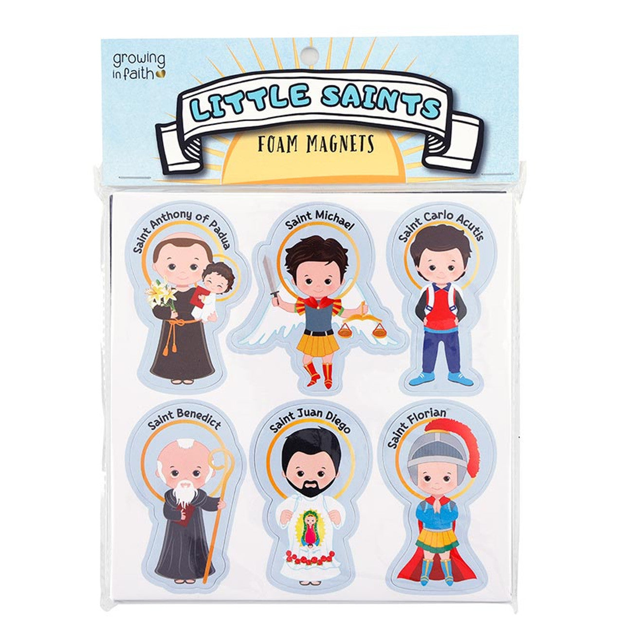 Saints for Boys Foam Magnets