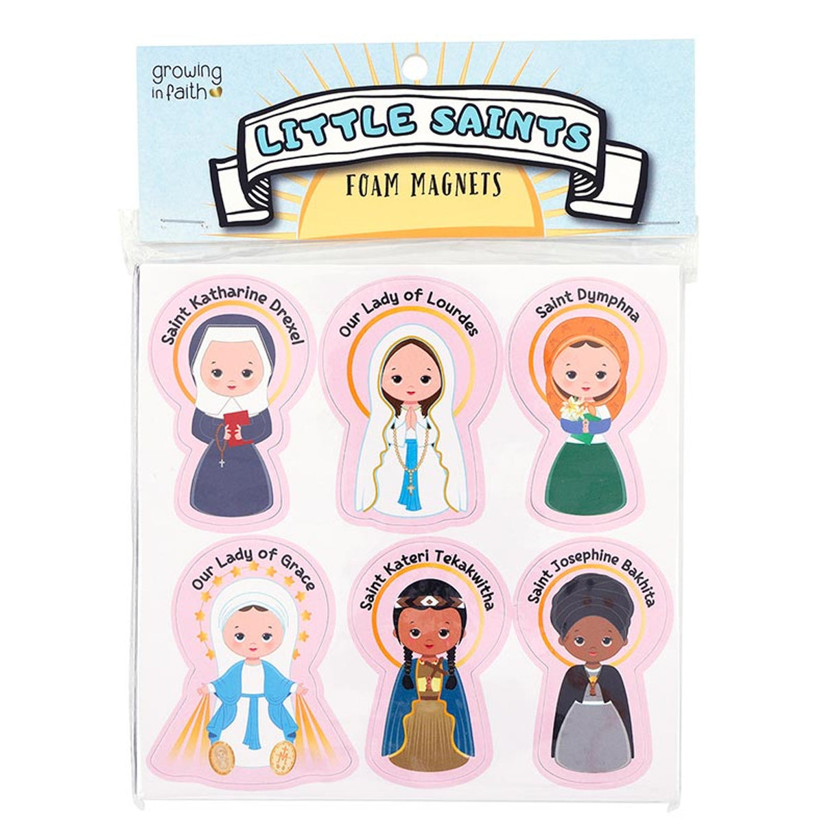 Saints for Girls Foam Magnets