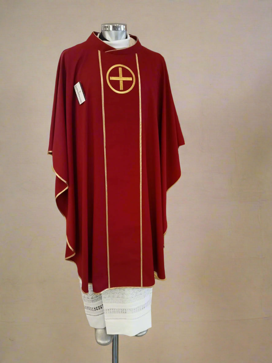 Red Chasuble (Gold Cross)