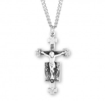 Sterling Silver Angels Crucifix-24