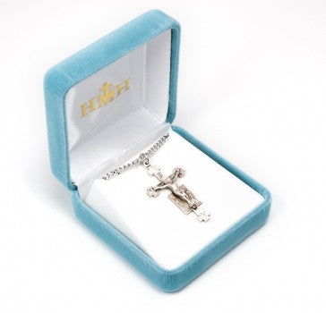 Sterling Silver Angels Crucifix-24
