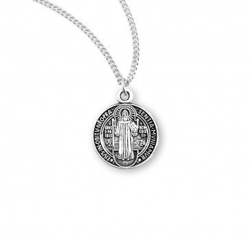 Saint Benedict Round Jubilee Sterling Silver Medal