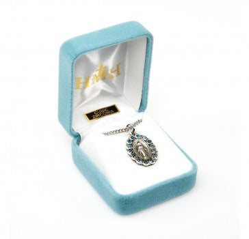 Sterling Silver Oval Miraculous Medal