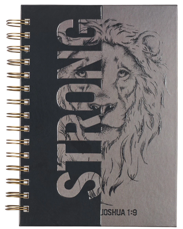 Strong Large Wirebound Journal - Joshua 1:9