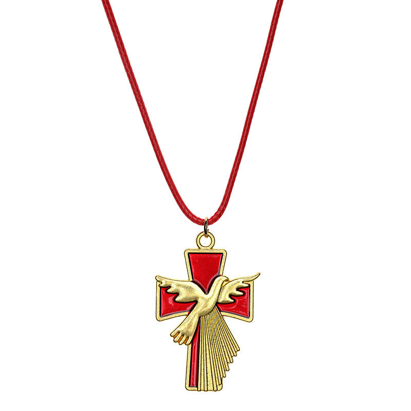 Confirmed in Christ Confirmation Cross Pendant