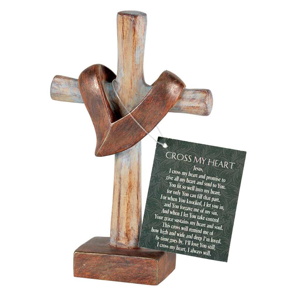 I CROSS MY HEART PETITE TABLETOP CROSS C2