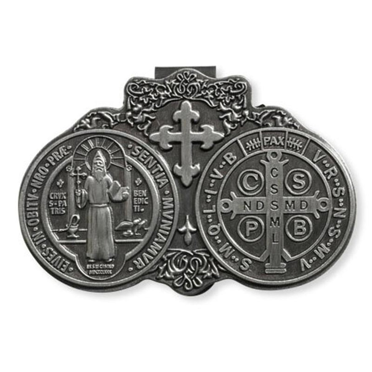 Saint Benedict Visor Clip