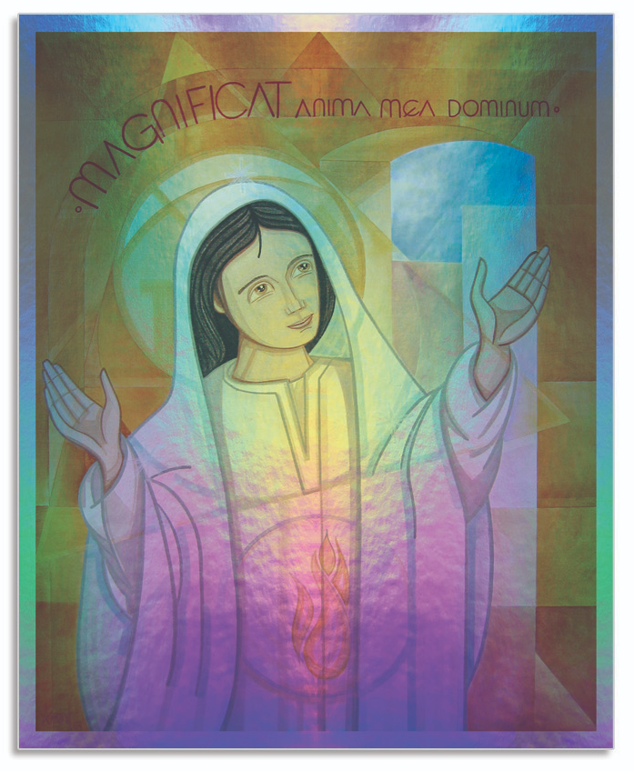 Virgen of the Magnificat Holographic Sticker