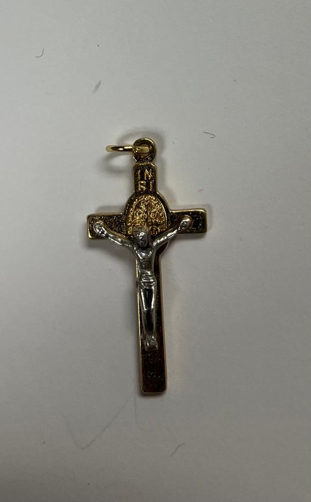 CROSS CRUCIFIX GOLD 1.25''