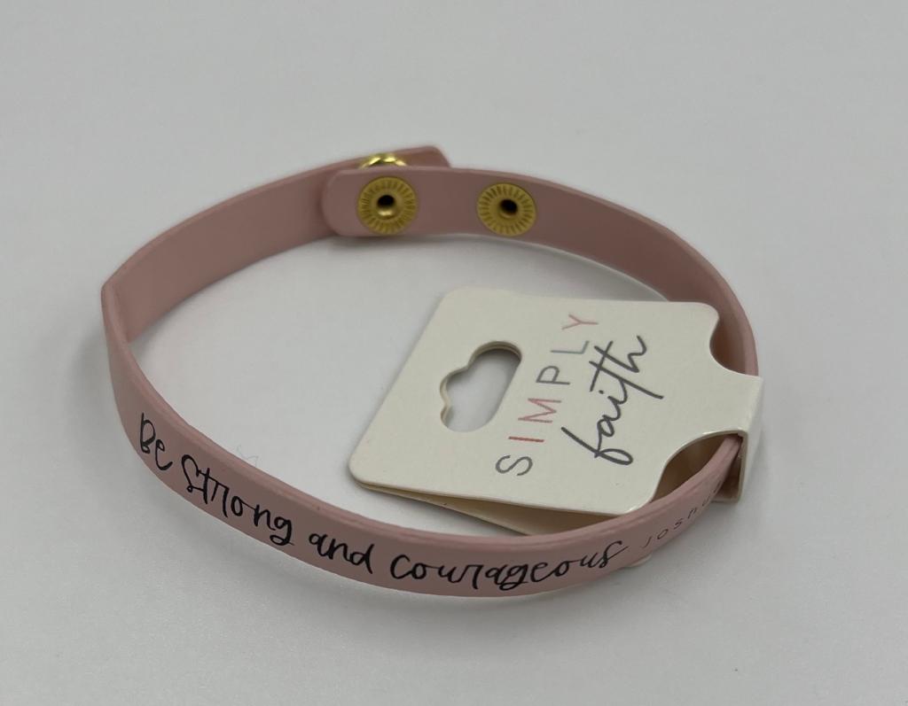 BE STRONG & COURAGEOUS BRACELT