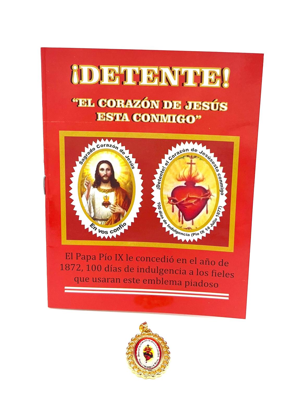 ¡DETENTE! FOLLETO CON MEDALLA