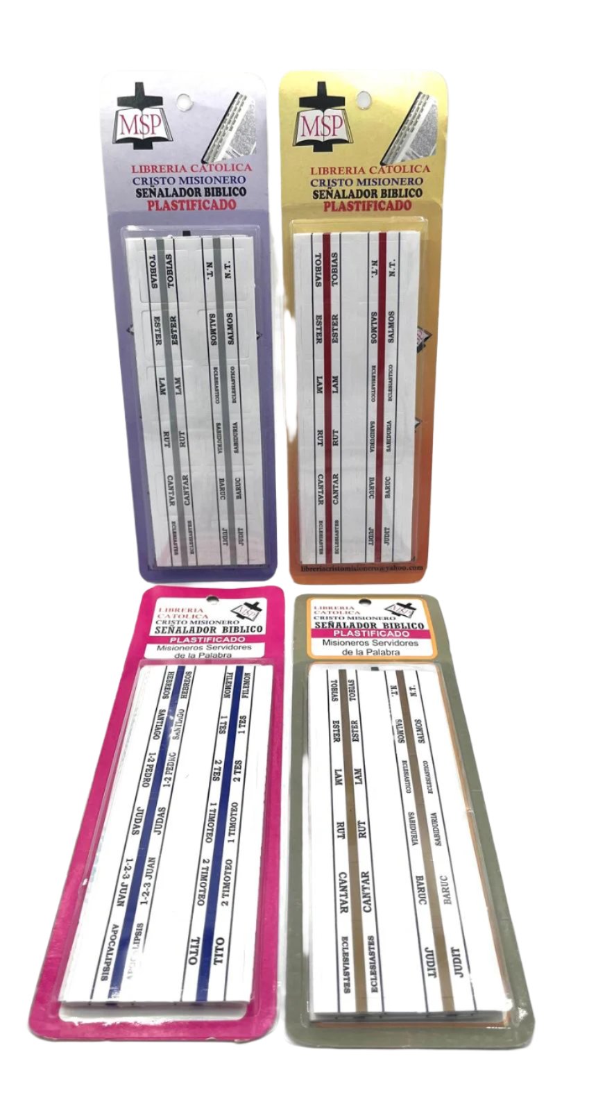 Señalador Biblico Plastificado.