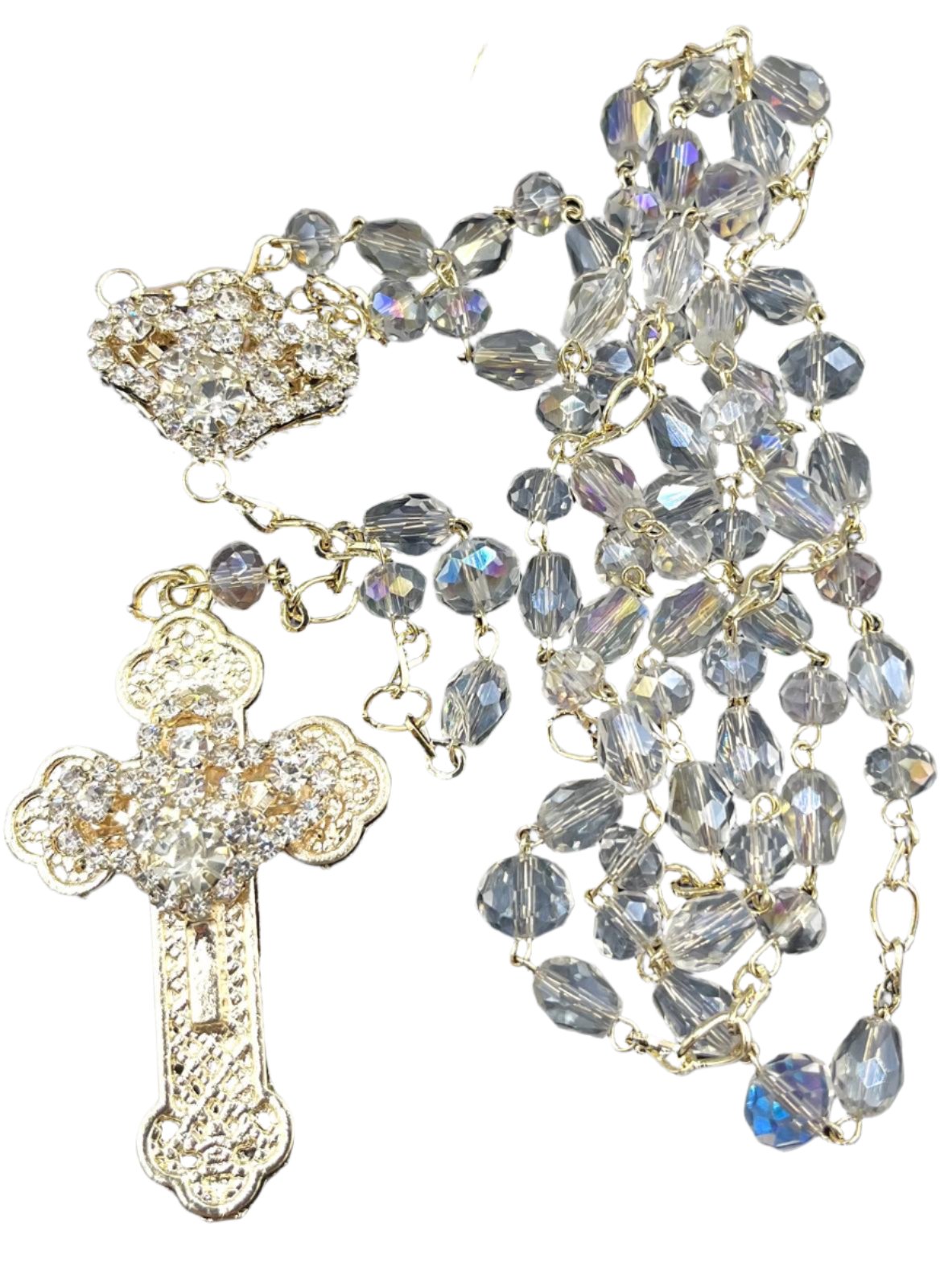 RSY CRISTAL BEAD RHINESTONE CROSS