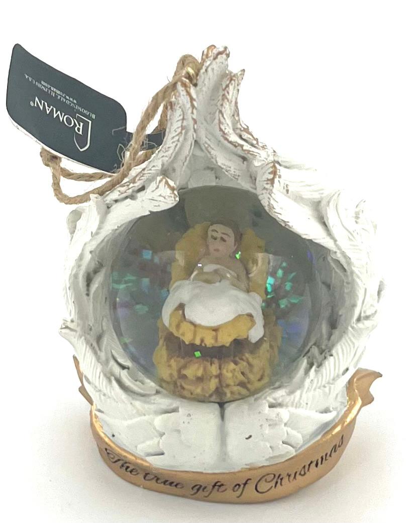 Dome Ornament Angel 4.5 "H"