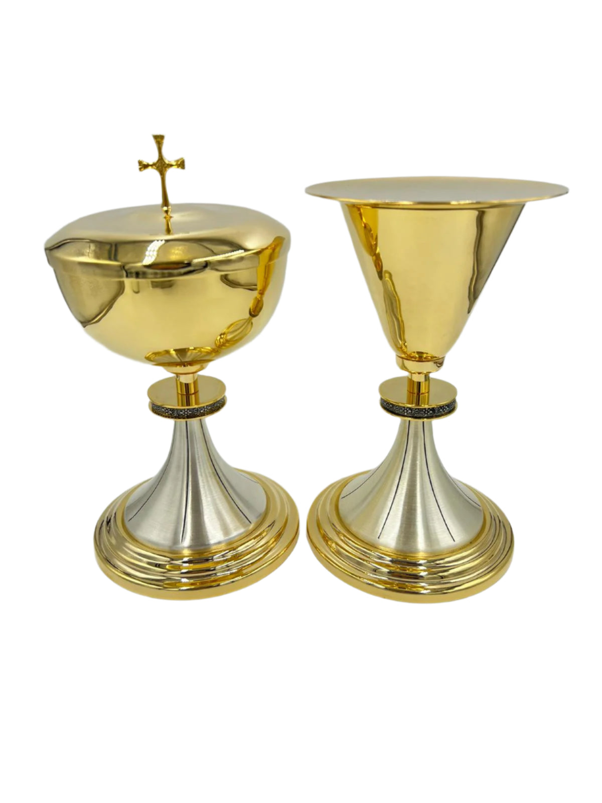 Chalice with Paten and Ciborium Gold and Silver Set
