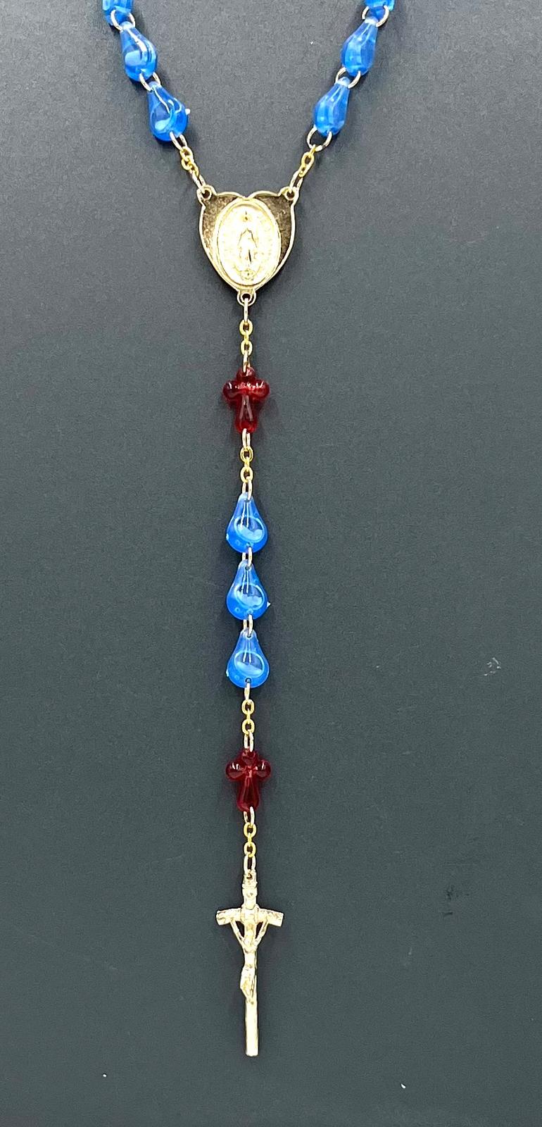 Rosary for unborn , 71 cm (27.95 inches), handcrafted in Italy