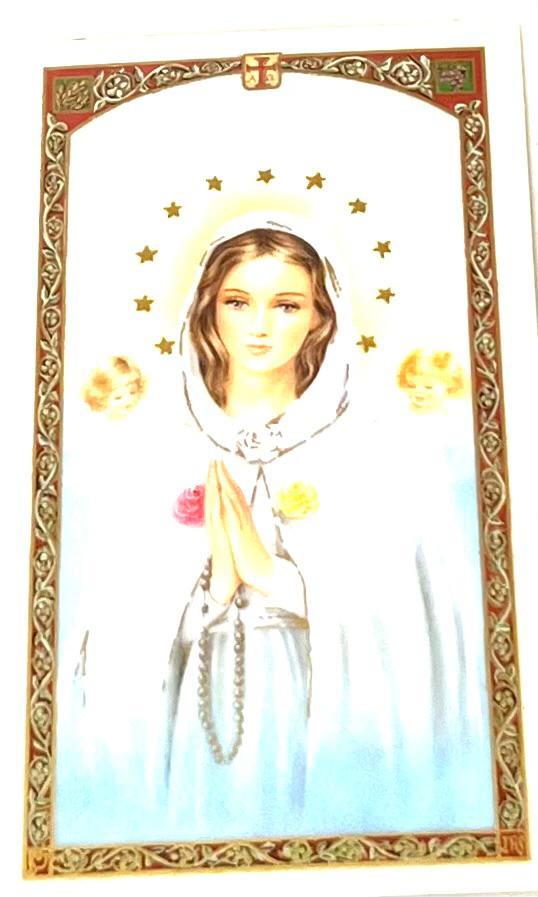 ESTAMPA OFRECIMIENTO A MARIA (Rosa Mistica)