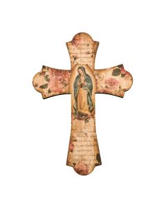12" Laser Cut Wood Vintage Cross