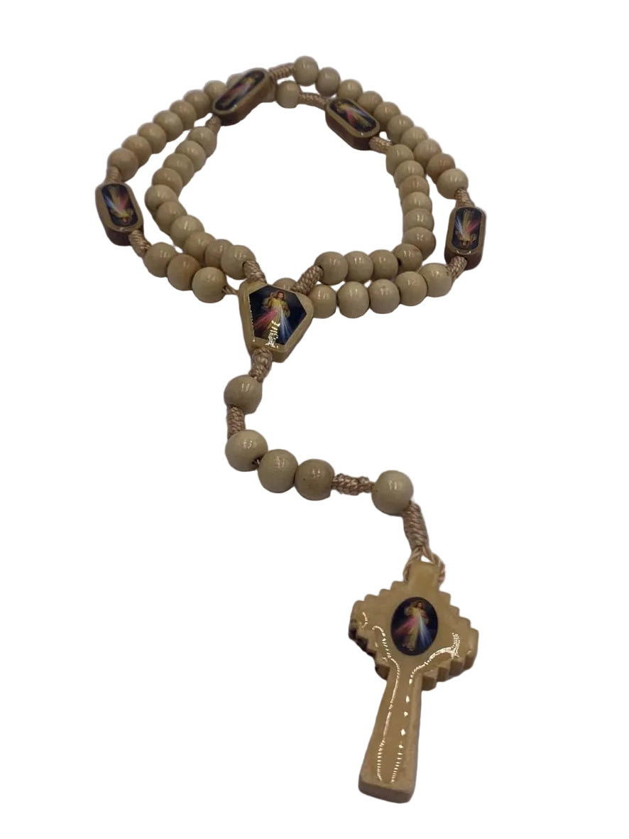 ROSARIO DE MADERA : DIVINA MISERICORDIA