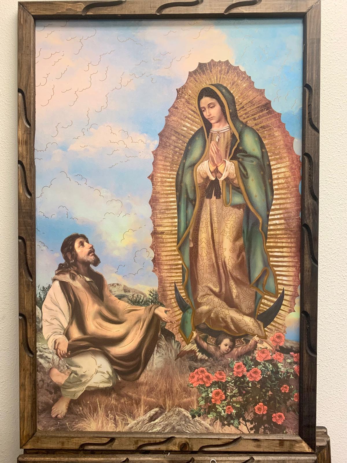 24X36 VIRGEN DE GUADALUPE CON SAN JUAN DIEGO