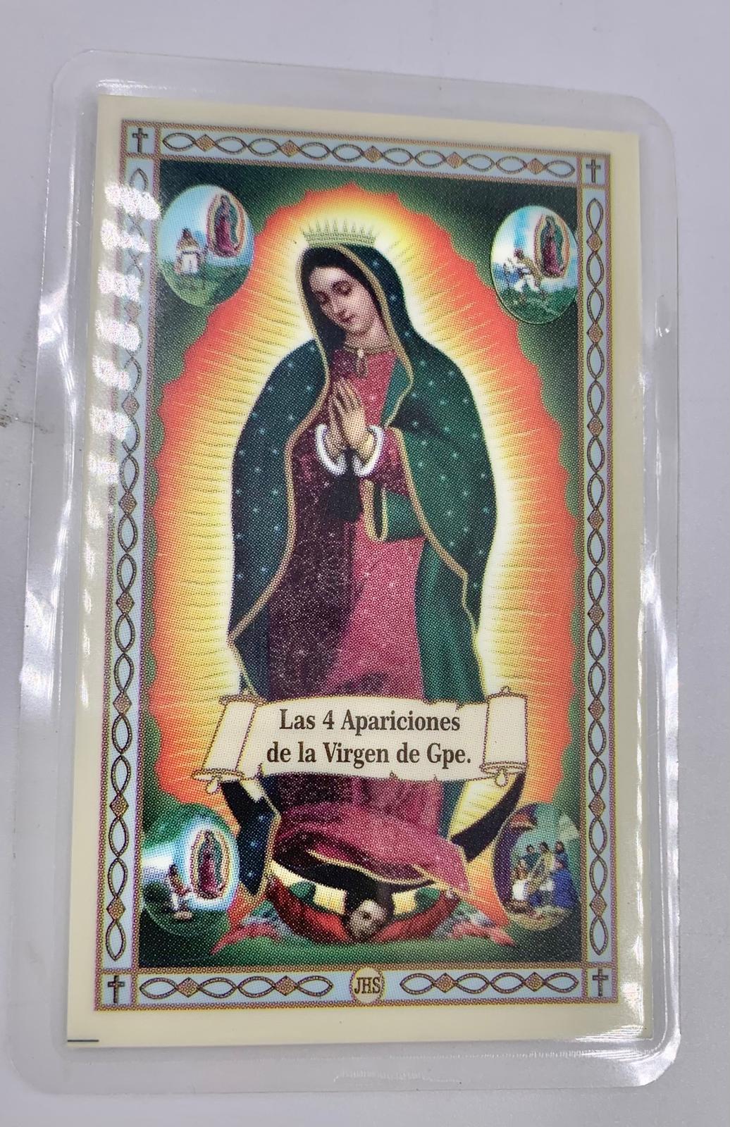 ORACION" LAS 4 APARICIONES DE LA VIRGEN DE GUADALUPE"