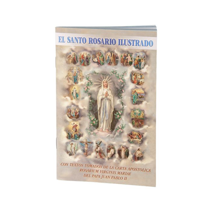 The Holy Rosary Illustrated Book in Spanish