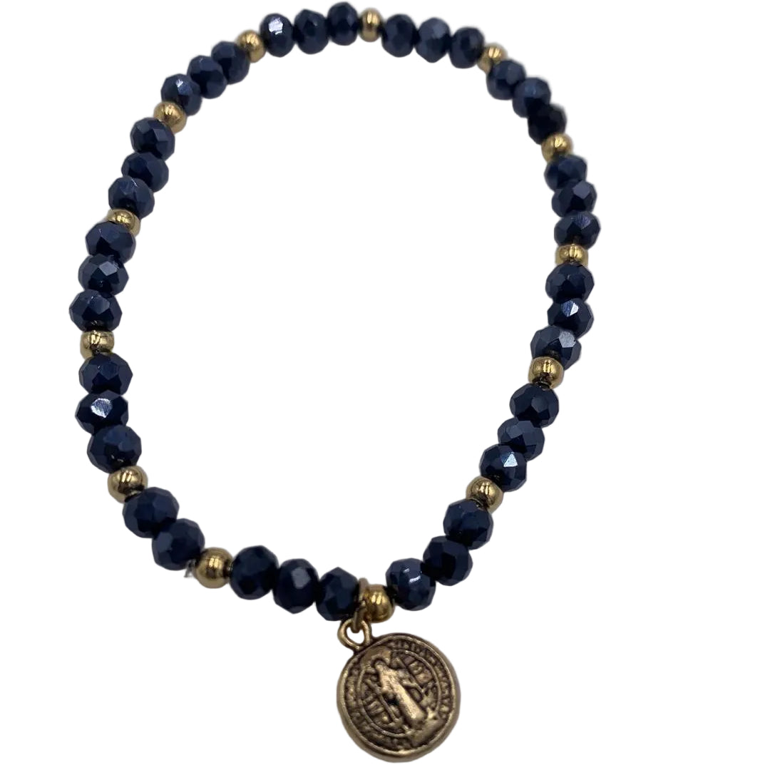 COLORFUL BRACELETS WITH ST. BENIDICT MEDAL