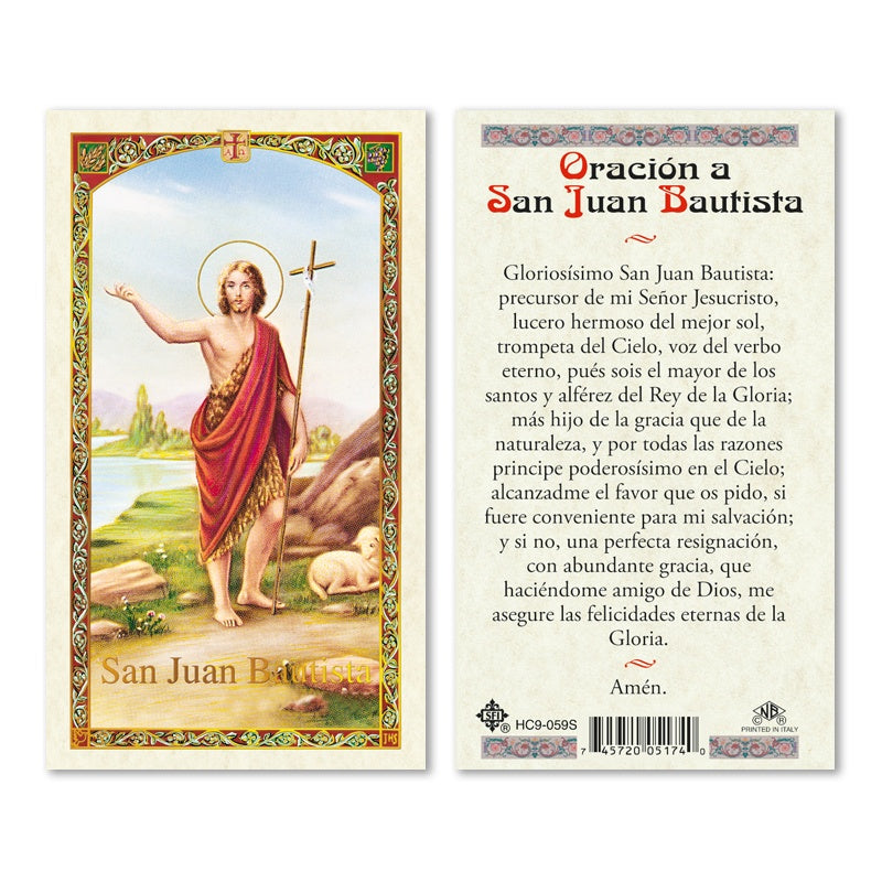 San Juan Bautista- Plastificadas