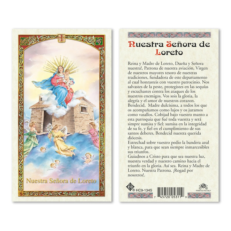 Virgen de Loreto- plastificada