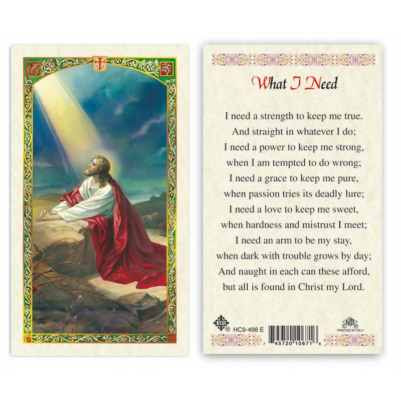 JESUS PRAYING - WHAT I NEED