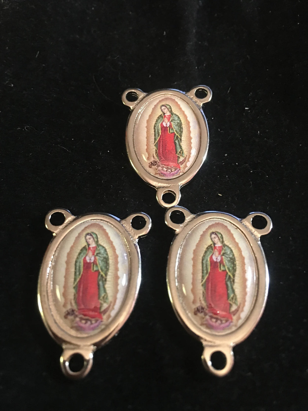 Our Lady of Guadalupe Medals Rosary Centerpiece